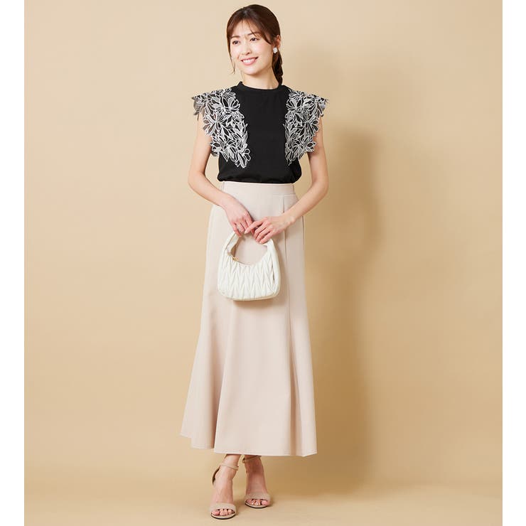 袖刺しゅうカットソー | alotta | 詳細画像7 