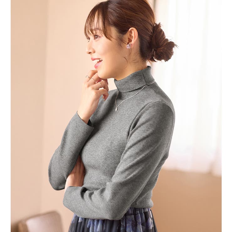 もっちりタッチタートルネックニット | alotta | 詳細画像8 