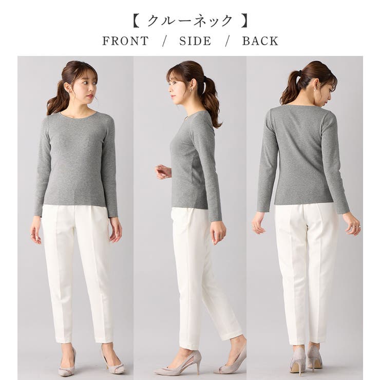 もっちりタッチクルーネックニット | alotta | 詳細画像2 