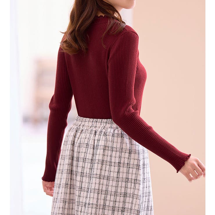 もっちりタッチメロウリブニット | alotta | 詳細画像9 