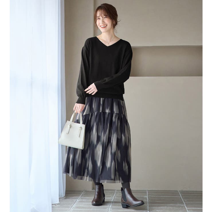 洗えるもちもちゆるシンプルニットⅤネック | Viola e Viola | 詳細画像27 