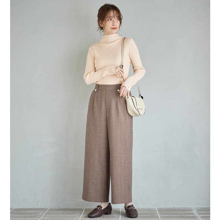 洗えるもちもち袖ボタンリブニット | Viola e Viola | 詳細画像18 