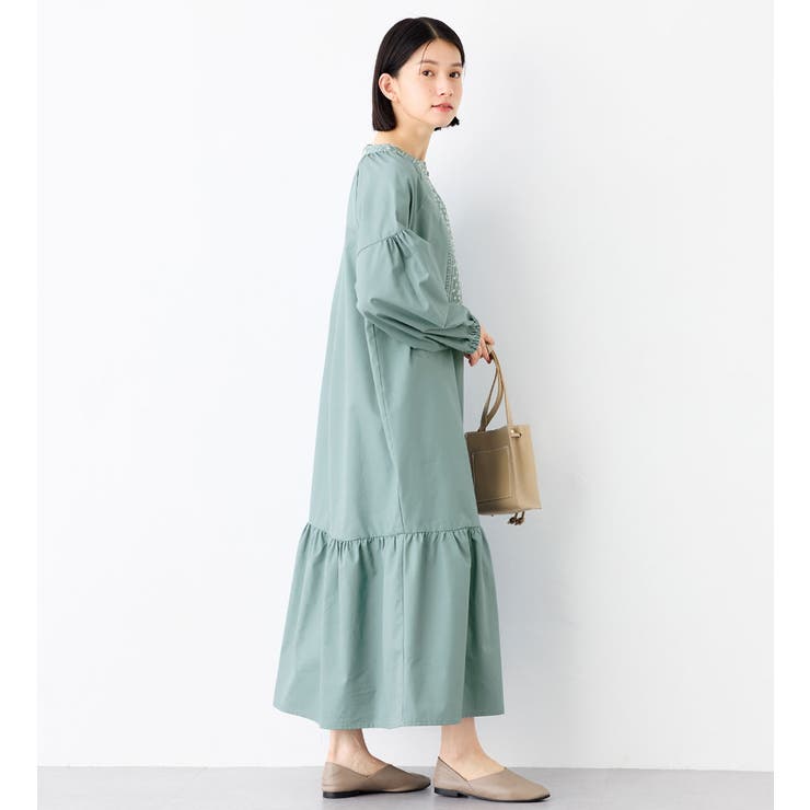 １枚こなれ刺しゅうカフタンワンピース | Viola e Viola | 詳細画像12 