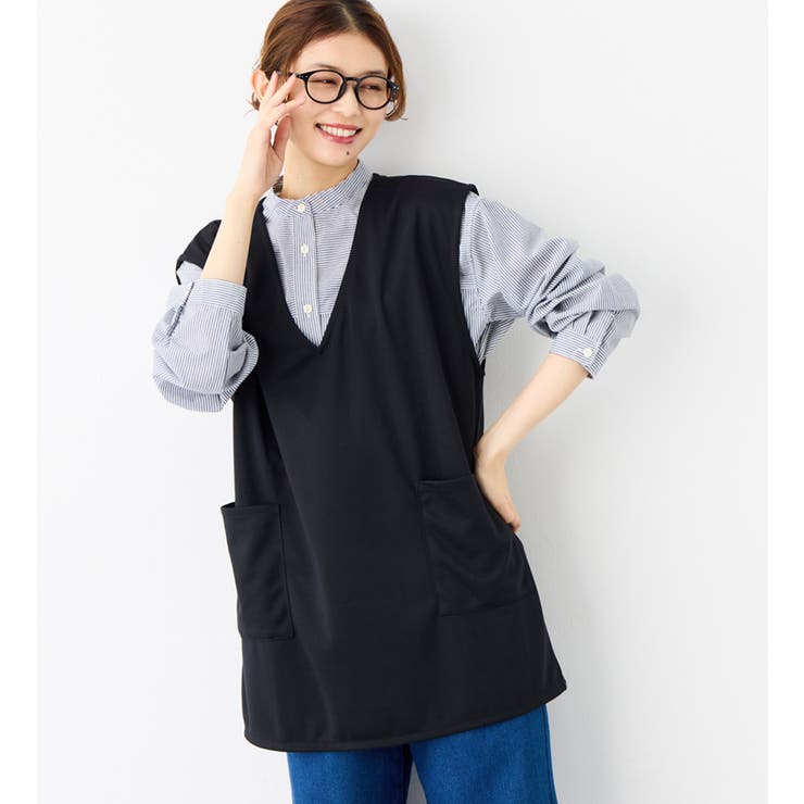 Ｖネックポケット付きロングベスト | Viola e Viola | 詳細画像16 