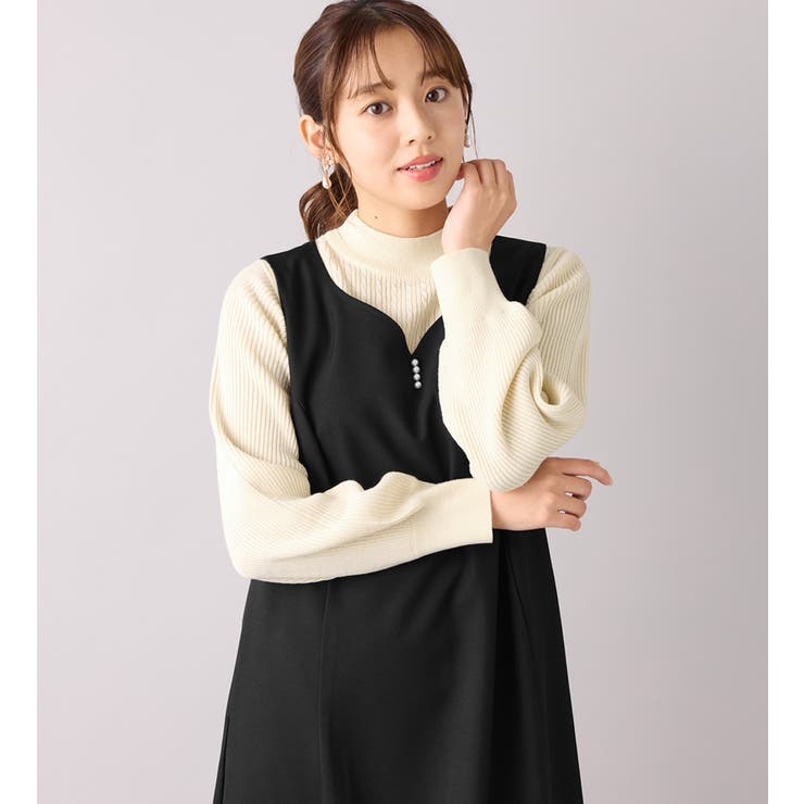 カシミヤタッチミニケーブルニット | alotta | 詳細画像16 