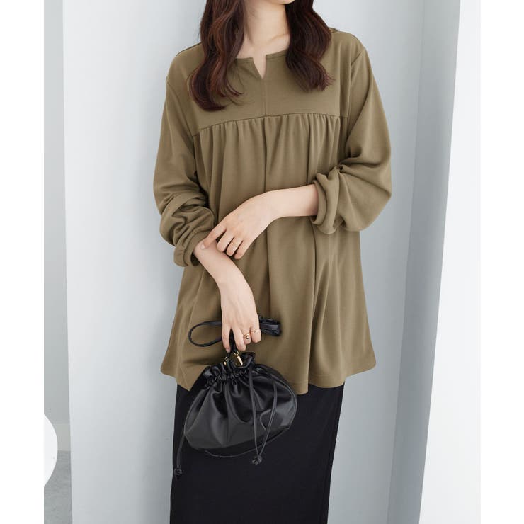 なめらかポンチキーネックチュニック | Viola e Viola | 詳細画像2 