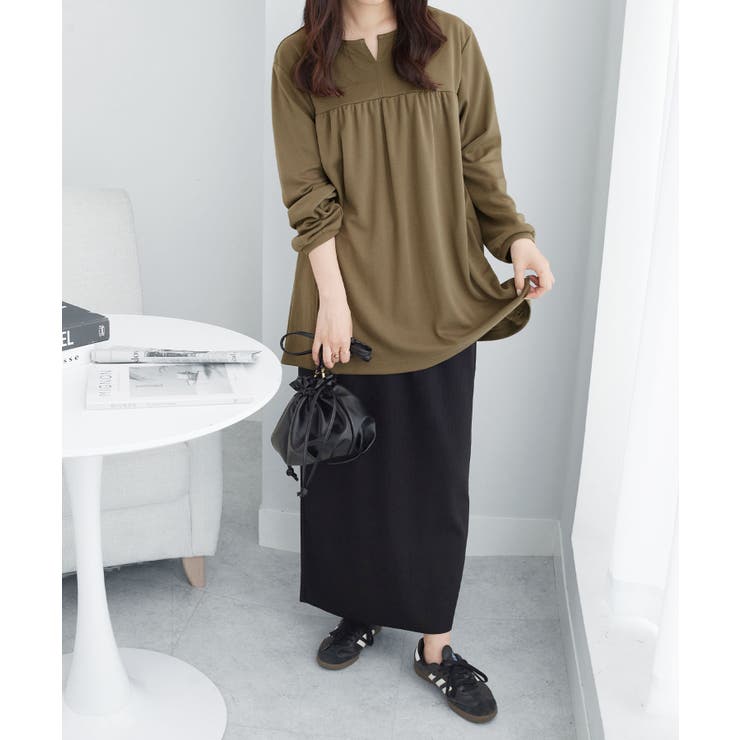 なめらかポンチキーネックチュニック | Viola e Viola | 詳細画像3 