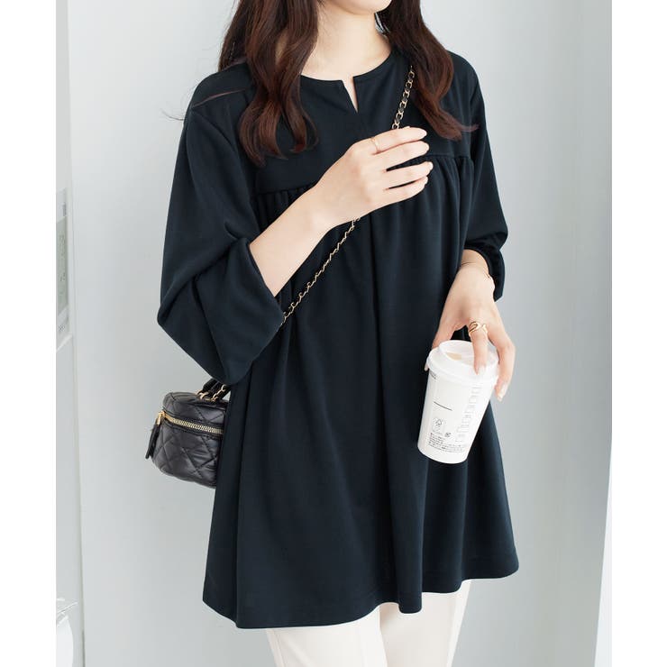 なめらかポンチキーネックチュニック | Viola e Viola | 詳細画像7 