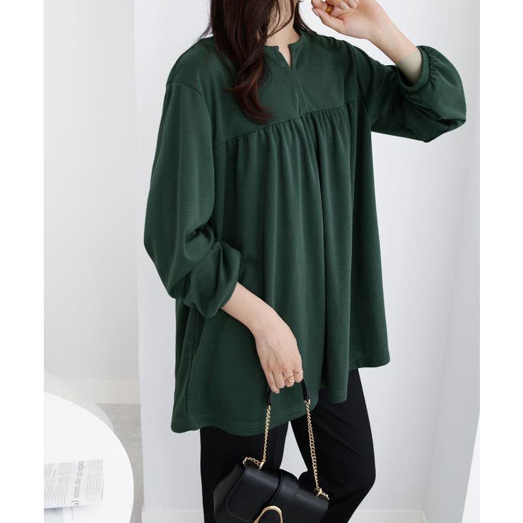 なめらかポンチキーネックチュニック | Viola e Viola | 詳細画像12 