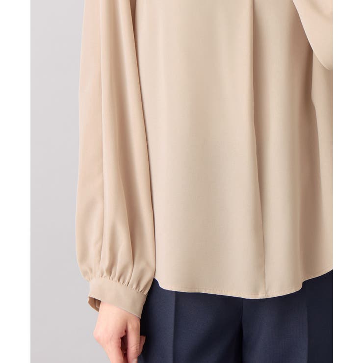袖２ＷＡＹビジュー釦衿タックブラウス   | alotta | 詳細画像13 