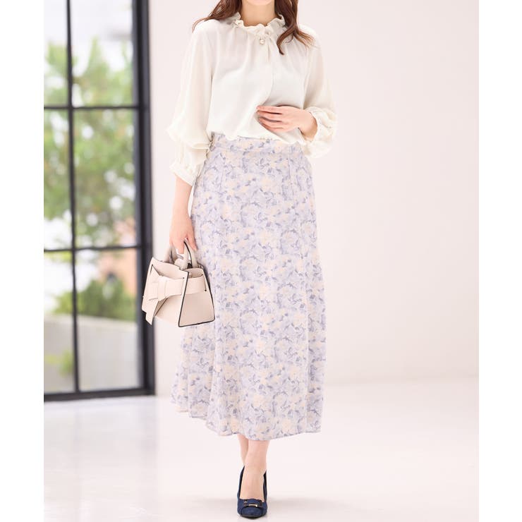 袖２ＷＡＹビジュー釦衿タックブラウス   | alotta | 詳細画像19 