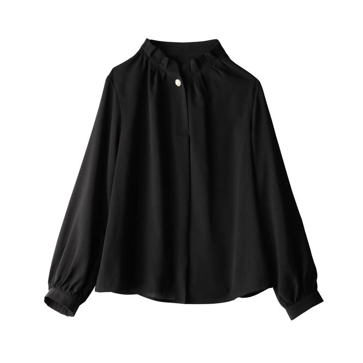 袖２ＷＡＹビジュー釦衿タックブラウス   | alotta | 詳細画像23 