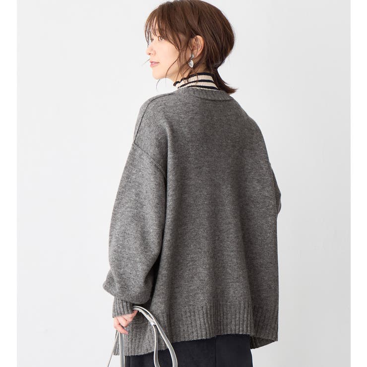 洗えるもちもちミドル丈ニットカーデ | Viola e Viola | 詳細画像25 