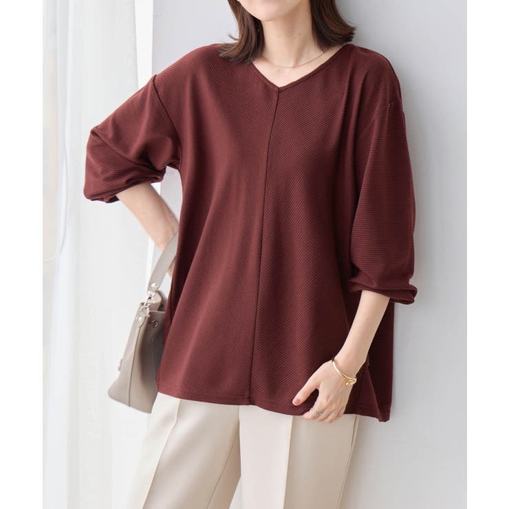 細見えラインリップル切替トップス | Viola e Viola | 詳細画像10 