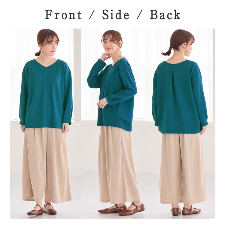 細見えラインリップル切替トップス | Viola e Viola | 詳細画像5 