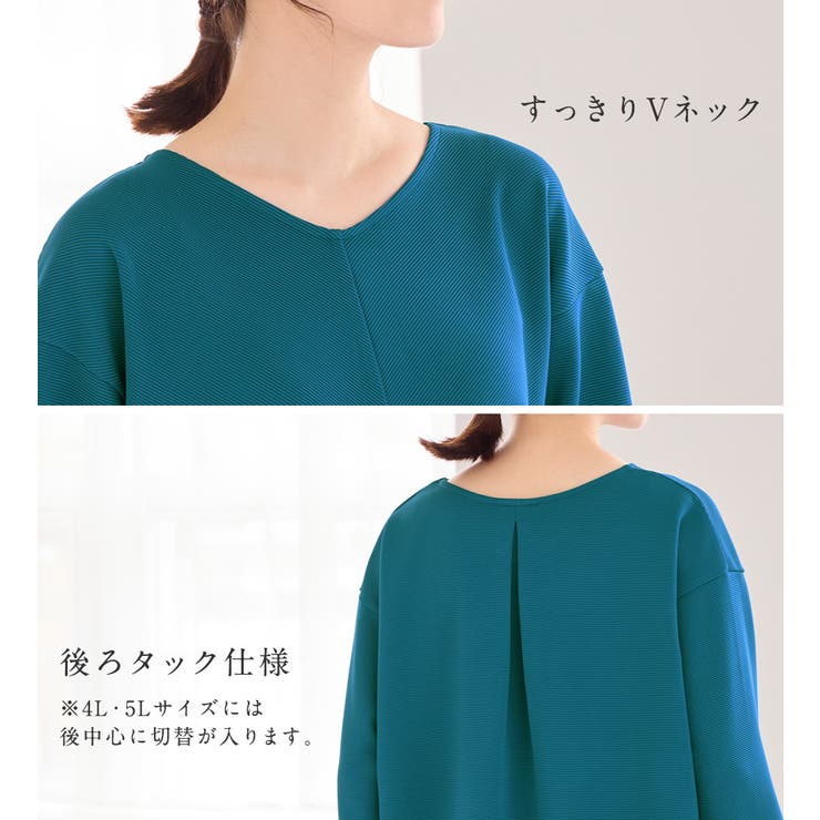 細見えラインリップル切替トップス | Viola e Viola | 詳細画像8 