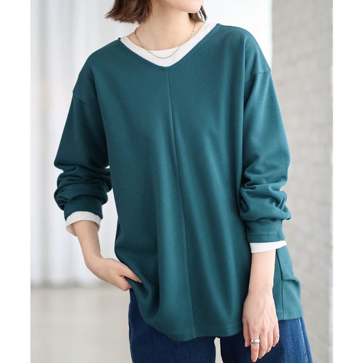 細見えラインリップル切替トップス | Viola e Viola | 詳細画像30 