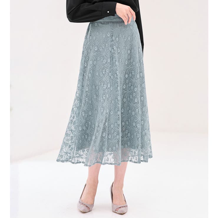 ラメレースフレアースカート        | alotta | 詳細画像1 