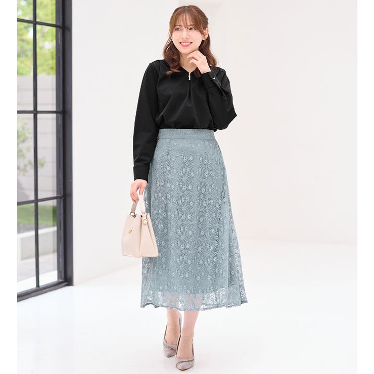 ラメレースフレアースカート        | alotta | 詳細画像10 