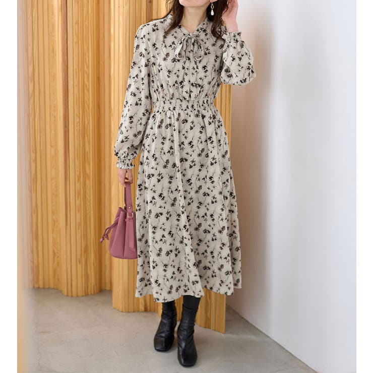 美人シルエットボウタイワンピース | alotta | 詳細画像6 