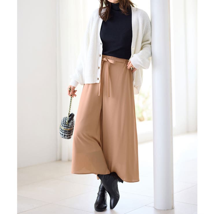 あったか裏地付ふんわりワイドパンツ | alotta | 詳細画像12 