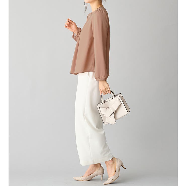 あったか裏地付ネックパールブラウス | alotta | 詳細画像14 