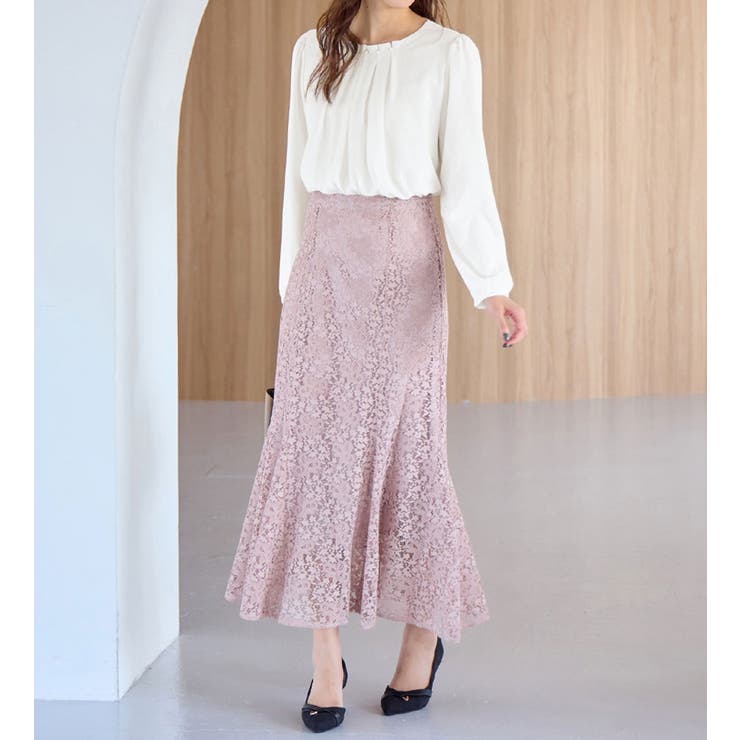 あったか裏地付ネックパールブラウス | alotta | 詳細画像16 