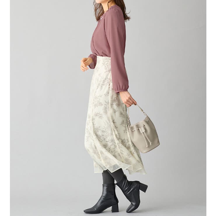 あったか裏地付ネックパールブラウス | alotta | 詳細画像23 