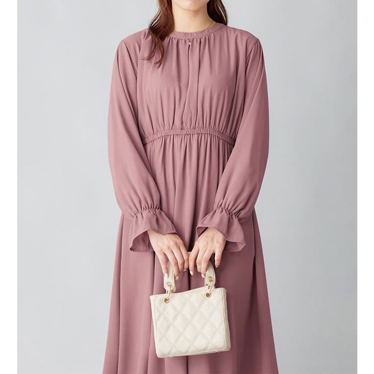 あったか裏地付キャンディー袖ワンピース  | alotta | 詳細画像1 