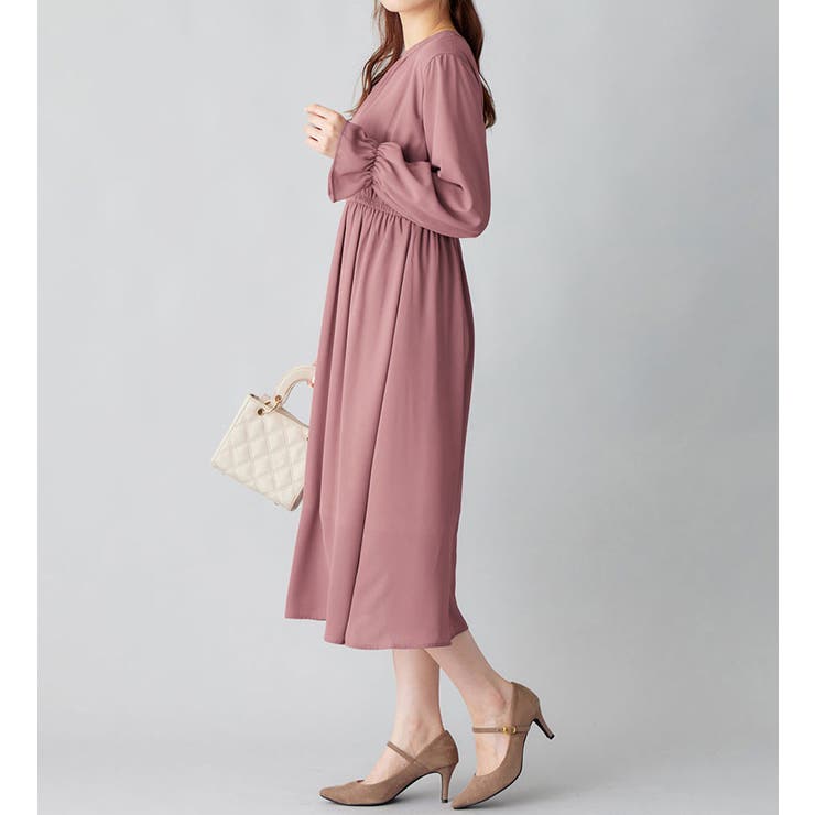 あったか裏地付キャンディー袖ワンピース  | alotta | 詳細画像12 