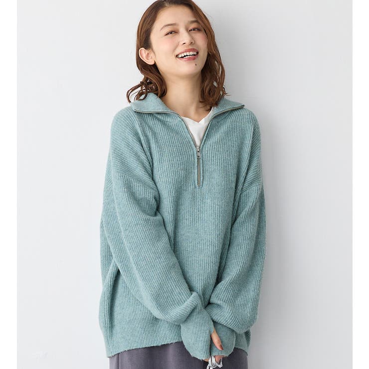 洗えるもちもちハーフジップニット | Viola e Viola | 詳細画像14 