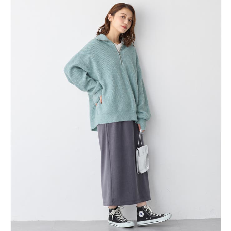 洗えるもちもちハーフジップニット | Viola e Viola | 詳細画像17 