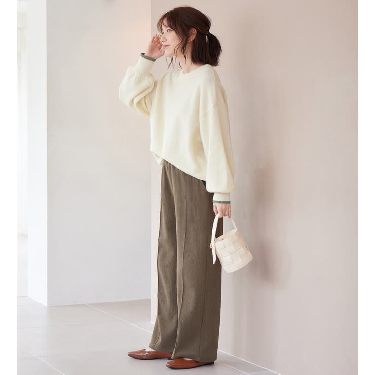 毛布のような温かさ楽ぽか裏ファーストレートパンツ | Viola e Viola | 詳細画像21 