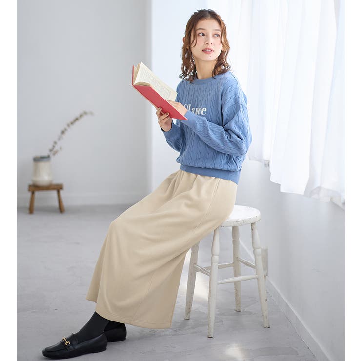 毛布のような温かさ楽ぽか裏ファーナロースカート | Viola e Viola | 詳細画像27 