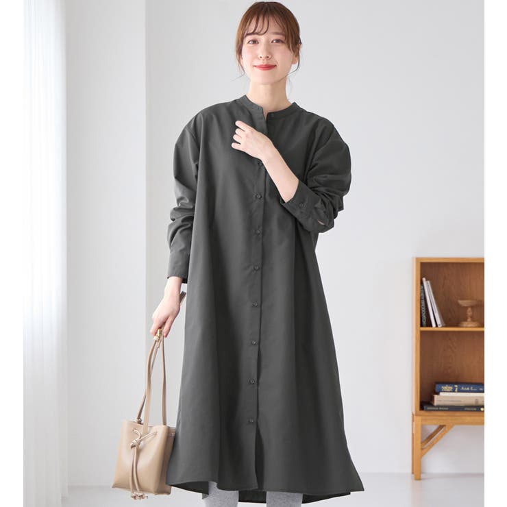 お手入れ簡単羽織に使えるシャツワンピース | Viola e Viola | 詳細画像11 