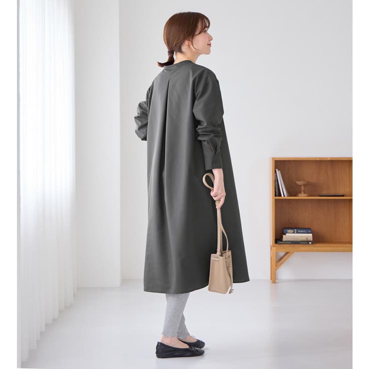 お手入れ簡単羽織に使えるシャツワンピース[品番：ATTW0007338]｜Viola