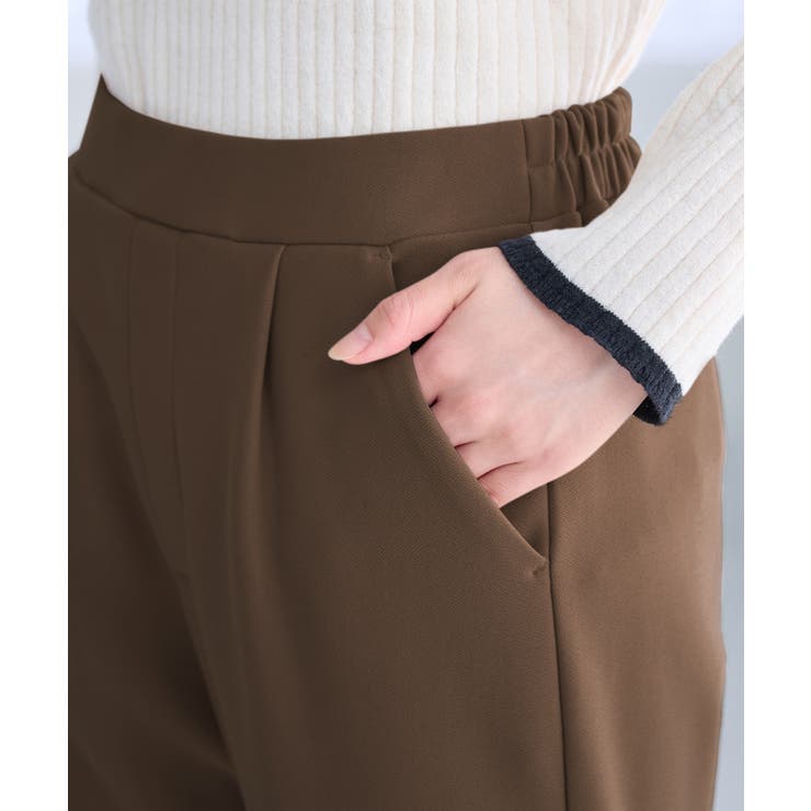 あったか裏起毛カットジョーゼットスリムパンツ | alotta | 詳細画像6 