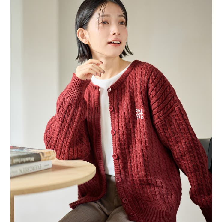 ミニケーブル柄ゆるカーディガン | Viola e Viola | 詳細画像1 