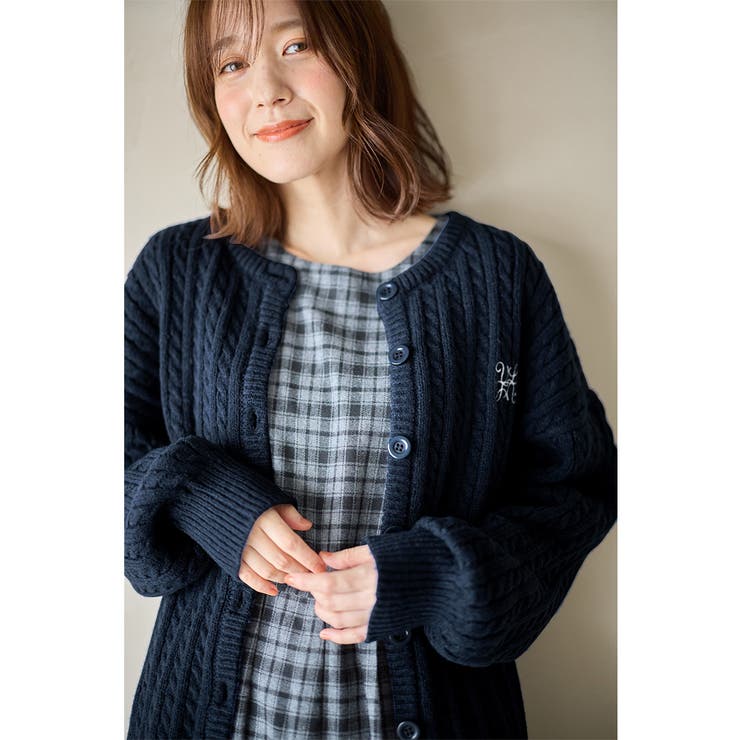 ミニケーブル柄ゆるカーディガン | Viola e Viola | 詳細画像14 