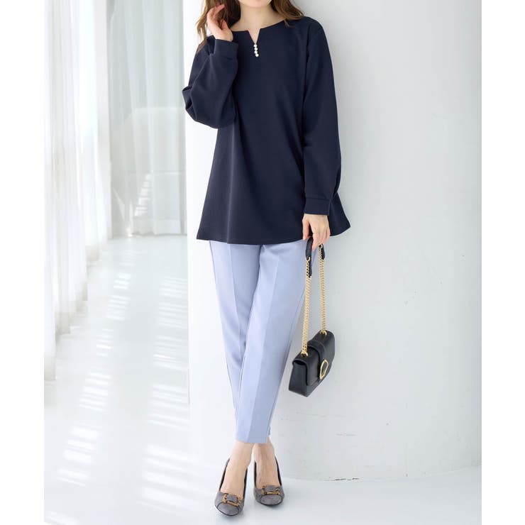 フワぽかエンボス裏起毛チュニック     | alotta | 詳細画像15 