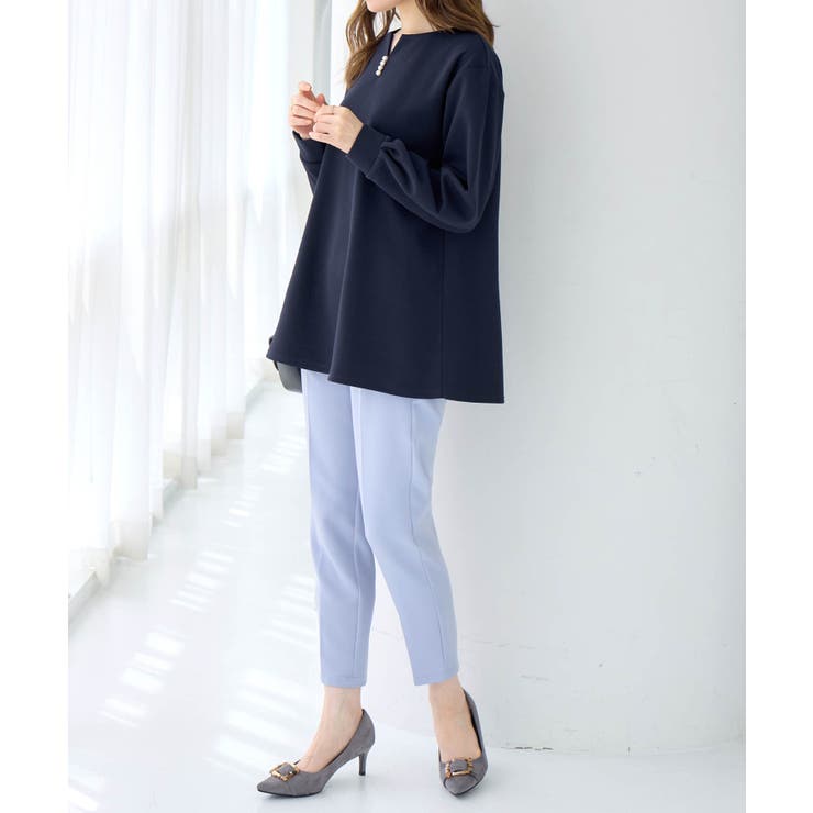 フワぽかエンボス裏起毛チュニック     | alotta | 詳細画像16 