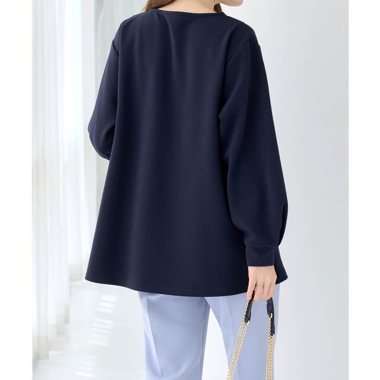 フワぽかエンボス裏起毛チュニック     | alotta | 詳細画像17 