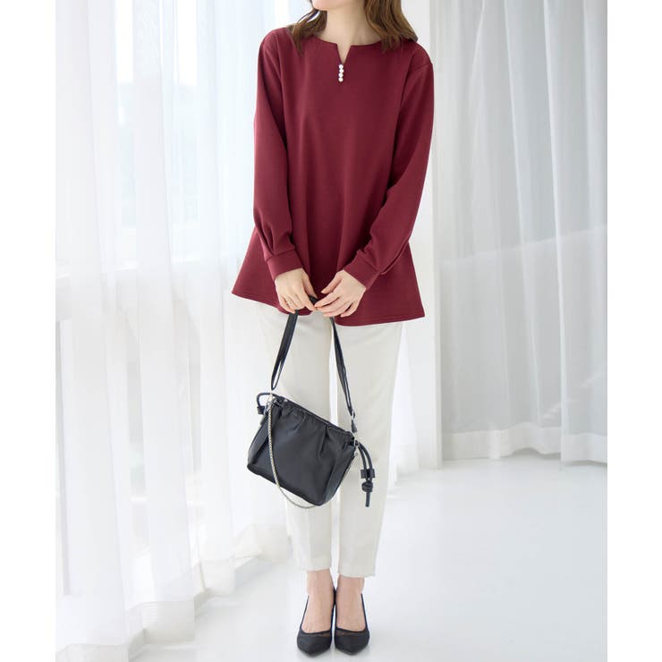 フワぽかエンボス裏起毛チュニック     | alotta | 詳細画像20 