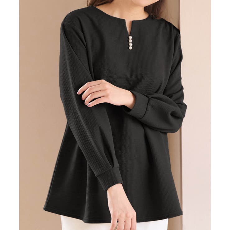 フワぽかエンボス裏起毛チュニック     | alotta | 詳細画像25 