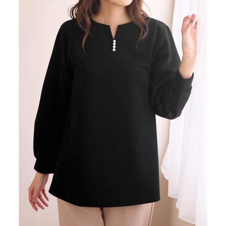 フワぽかエンボス裏起毛チュニック     | alotta | 詳細画像27 