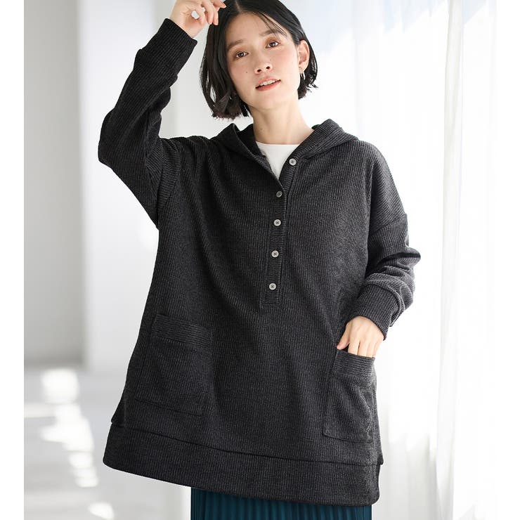 ニット風カットソーパーカーチュニック | Viola e Viola | 詳細画像15 