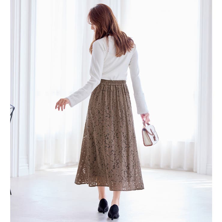 配色パイピングレーススカート       | alotta | 詳細画像8 