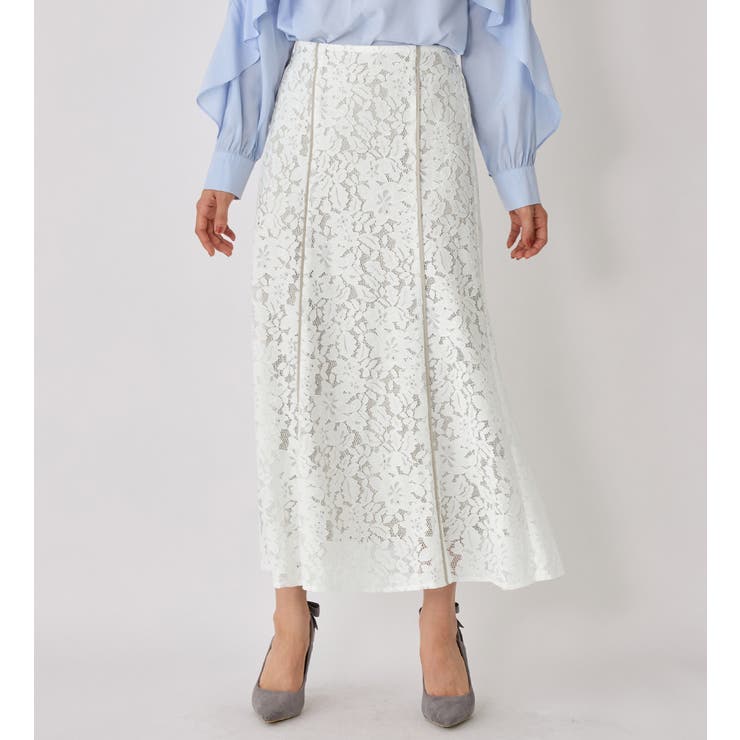 配色パイピングレーススカート       | alotta | 詳細画像9 