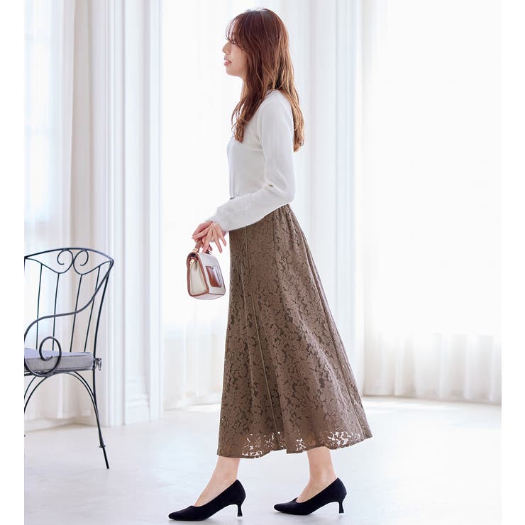 配色パイピングレーススカート       | alotta | 詳細画像7 