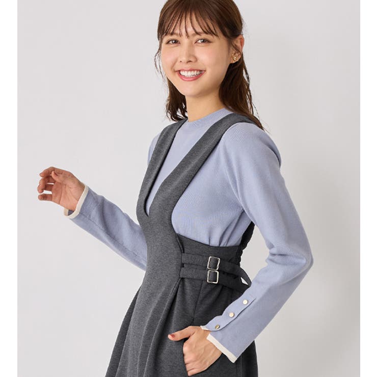 サイドバックルベルト付きジャンスカ    | alotta | 詳細画像12 